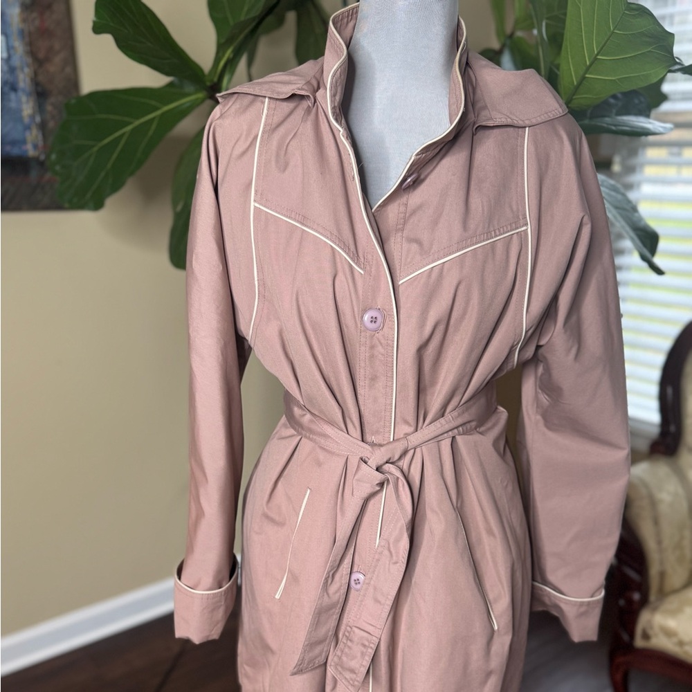 C.C. Cromwell Trench Coat with Hood and Belt
